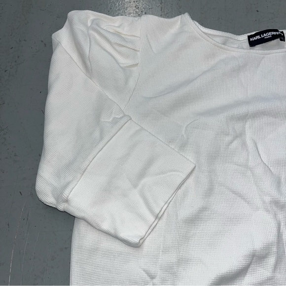 karl lagerfeld
White Long Sleeve Top with Embellishments - Picture 3 of 4